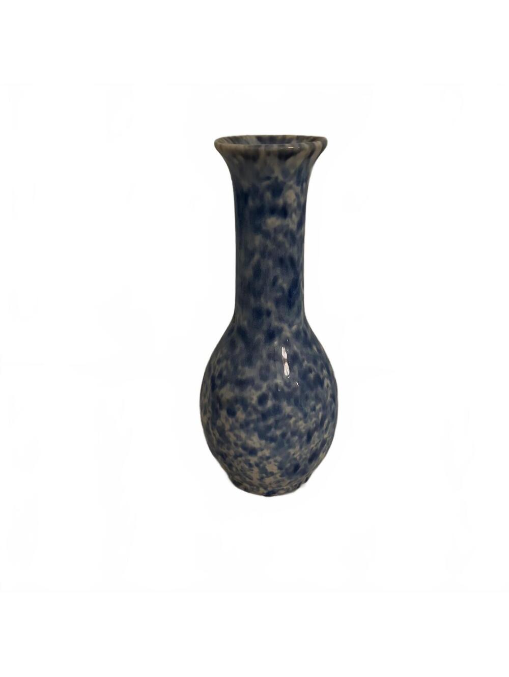 Blue Speckled Ceramic Vase